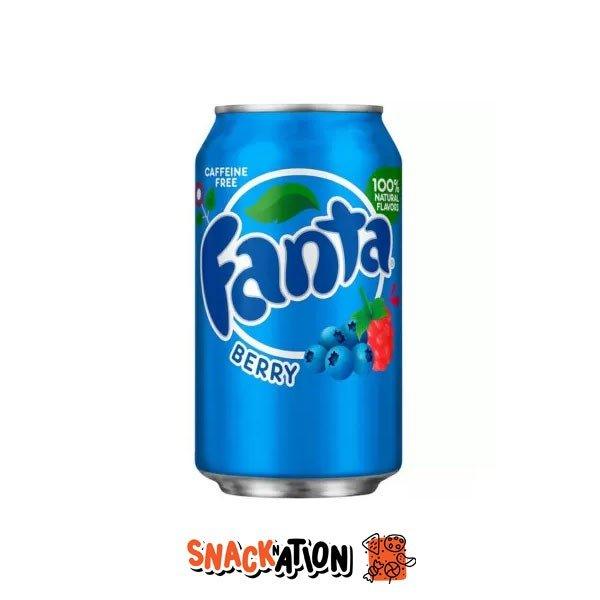 FANTA USA Berry - Bevanda gassata al gusto di mirtillo e lampone 330 ml - Snackation