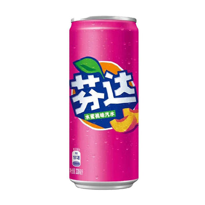 FANTA White Peach China Import - Bevanda gassata al gusto di pesca bianca 330 ml - Snackation