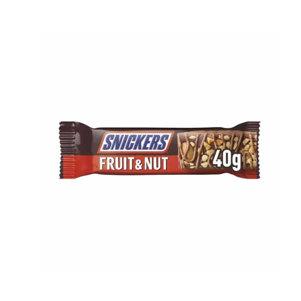 SNICKERS Fruit & Nut - Barretta Snickers di Cioccolato con Frutta secca 40 g