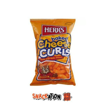 HERR'S Baked Cheese Curl Big Pack - Patatina di mais al formaggio 198 gr - Snackation