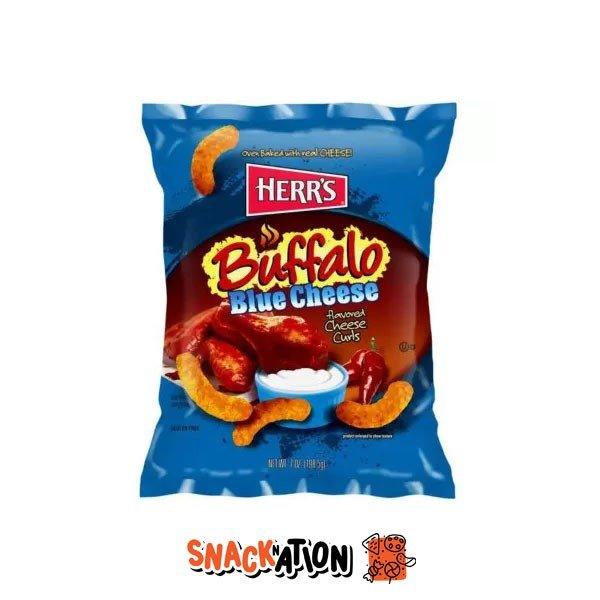 HERR'S Buffalo Blue Cheese Big Pack - Patatina di mais al gusto gorgonzola e piccante 198 gr - Snackation
