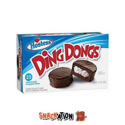 HOSTESS Ding Dong - Merendine al cioccolato ripiene di crema alla vaniglia 360 gr - Snackation