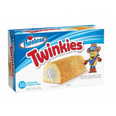 HOSTESS Twinkies Original 10 pezzi - Tortino ripieno di crema 385 gr - Snackation