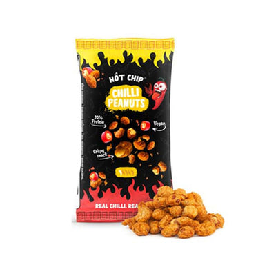 Hot Chip Chilli Peanuts - Arachidi ricoperti di peperoncino dolce 70 gr - Snackation