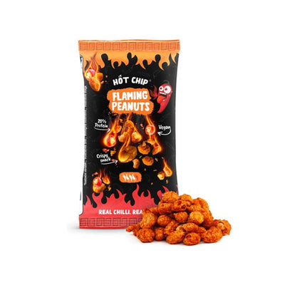 Hot Chip Flaming Peanuts - Arachidi ricoperti di peperoncino piccantissimo 70 gr - Snackation