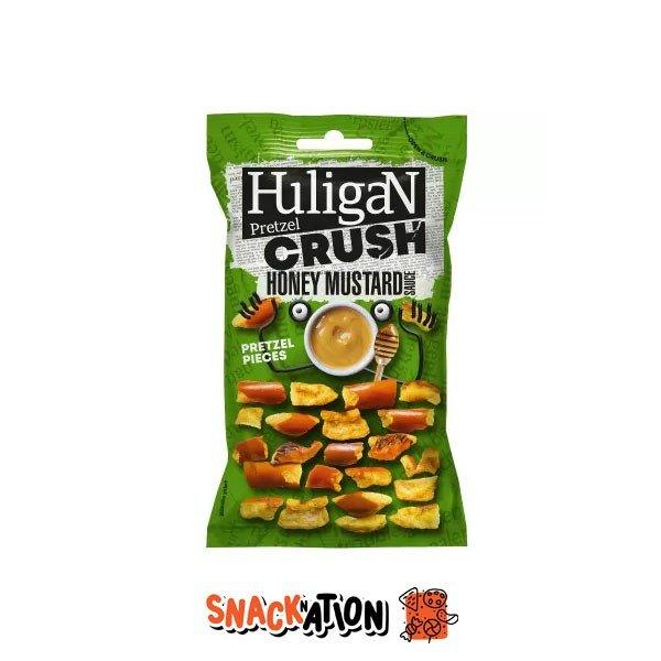 HULIGAN CRUSH Honey Mustard - Pretzel al gusto di senape al miele 65 gr - Snackation