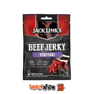 JACK LINK'S Teriaky Beef Jerky - carne di manzo essiccata e salsa Teriaky 25 gr - Snackation
