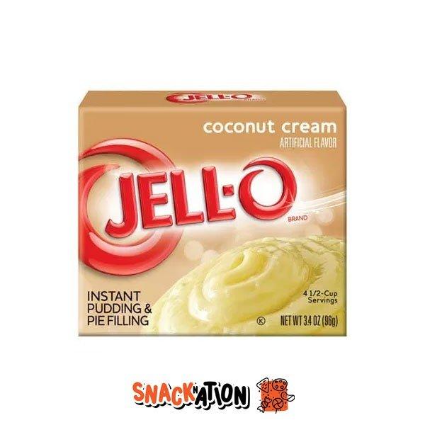 JELL-O Coconut Cream - Preparato per budino al cocco 96 gr - Snackation