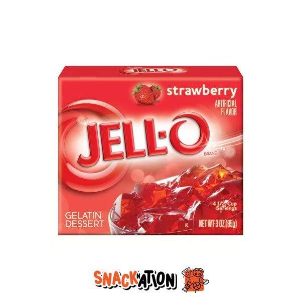 JELL-O STRAWBERRY - Preparato per gelatina alla fragola 170 gr - Snackation