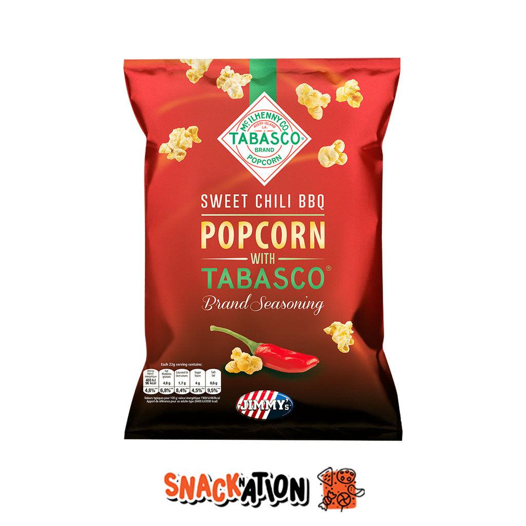 JIMMY'S Popcorn Tabasco Sweet Chili BBQ - Popcorn gusto Tabasco 24 gr - Snackation