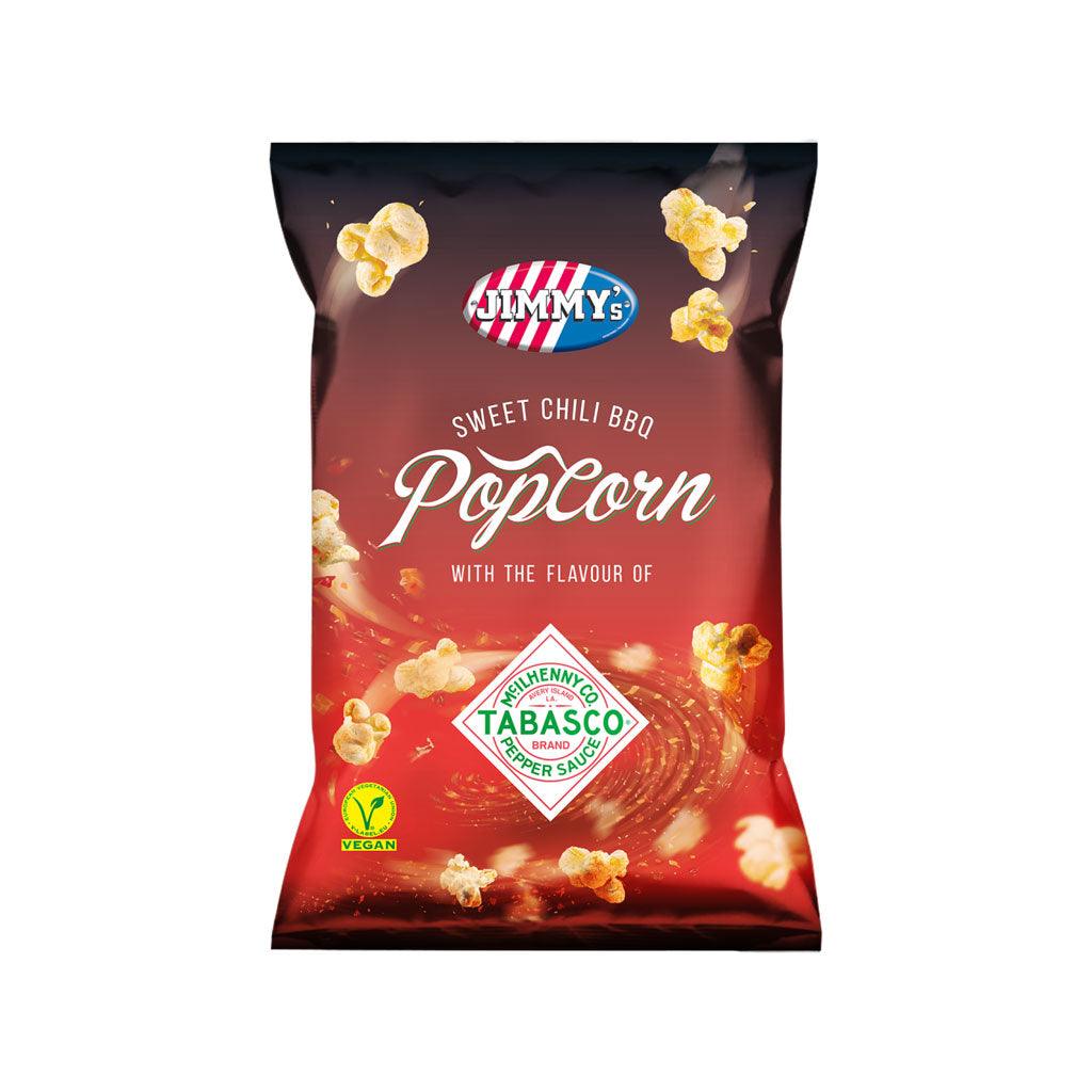 Jimmy S Popcorn Tabasco Sweet Chili Bbq Popcorn Gusto Tabasco Dolce Chili E Bbq 90 Gr Snackation