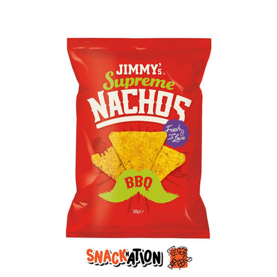 JIMMY'S Supreme Nachos BBQ - Nachos di mais gusto Barbecue 140 gr - Snackation