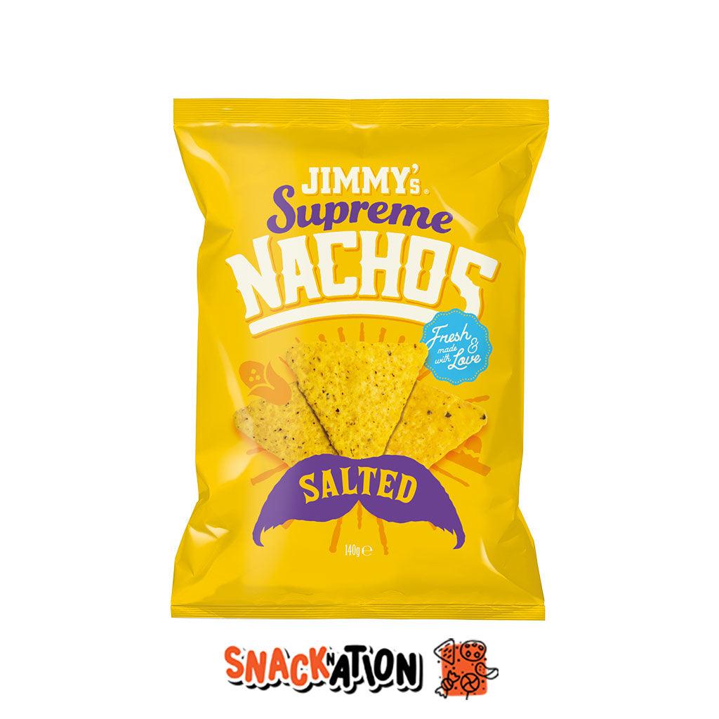 JIMMY'S Supreme Nachos Salted - Nachos di mais salati 140 gr - Snackation