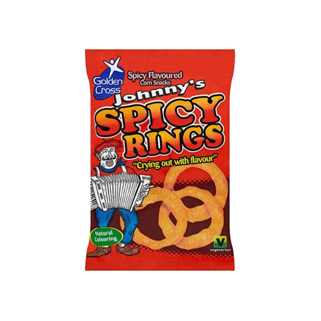 JOHNNY'S Spicy Rings - Anelli di mais al gusto piccante 22 gr - Snackation