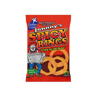 JOHNNY'S Spicy Rings - Anelli di mais al gusto piccante 22 gr - Snackation
