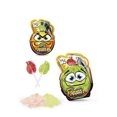 JOHNY BEE Grenade Popping&Lollipop - Leccalecca a forma di granata vari gusti 13 g - Snackation