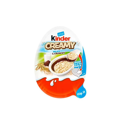 KINDER Creamy - Cioccolato al latte kinder con crema di latte e riso soffiato 19 gr - Snackation