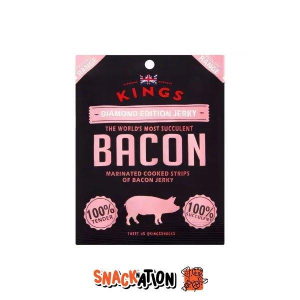 KINGS Pork Jerkie Bacon Diamond Edition - carne di maiale essiccata 25 gr - Snackation