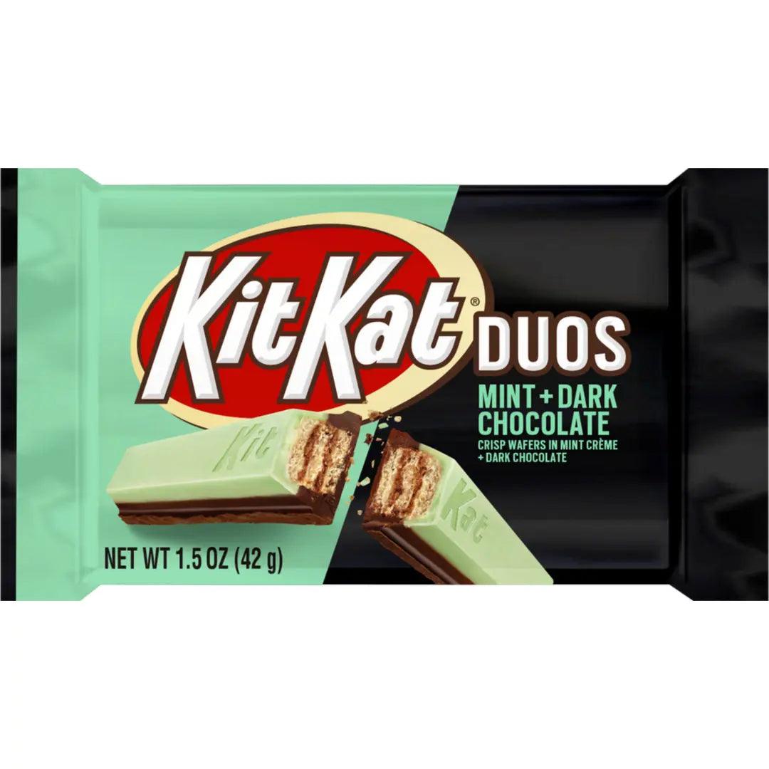 Kit Kat USA Duo Mint + Chocolate – Wafer ricoperto di cioccolato fondente e menta 42 g - Snackation