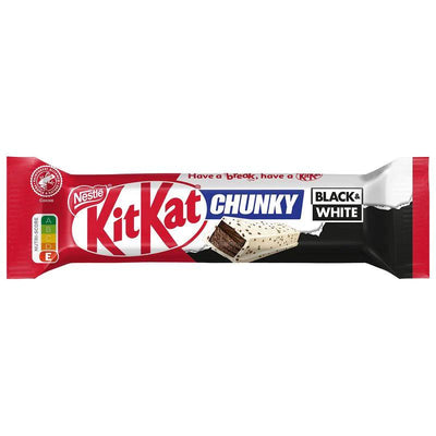 KITKAT Chunky Black & White - Barretta di cioccolato bianco e wafer al cioccolato fondente 43,5 gr - Snackation