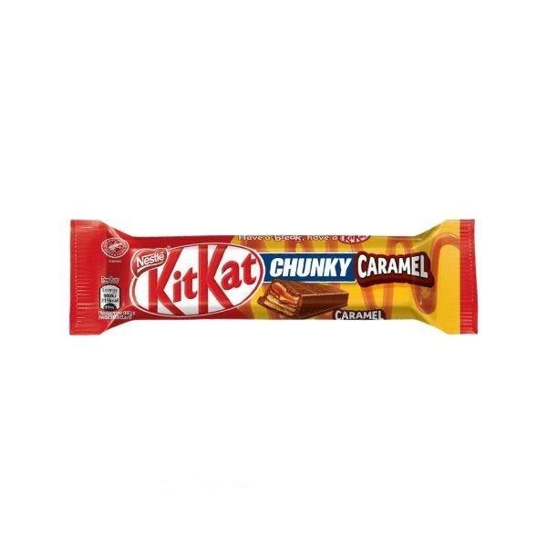 KITKAT Chunky Caramel - Barretta di cioccolato, wafer e caramello 42 gr - Snackation