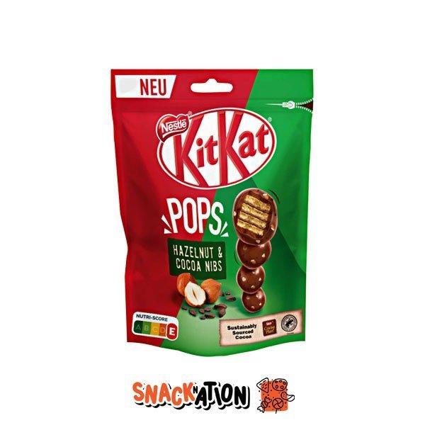 KITKAT Pops Hazelnut & Cocoa Nibs - Palline di cioccolato croccanti 110 gr - Snackation