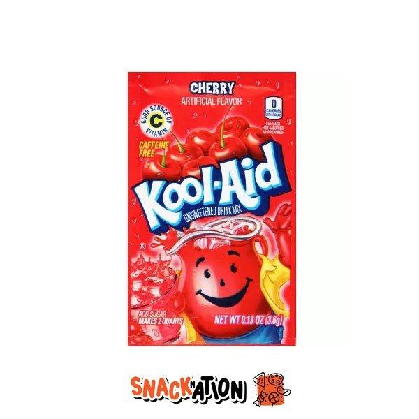 KOOL-AID Cherry - Bevanda in polvere gusto ciliegia 3.68 gr - Snackation