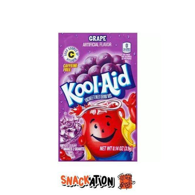 KOOL-AID Grape - Bevanda in polvere gusto Uva 3.68 gr - Snackation