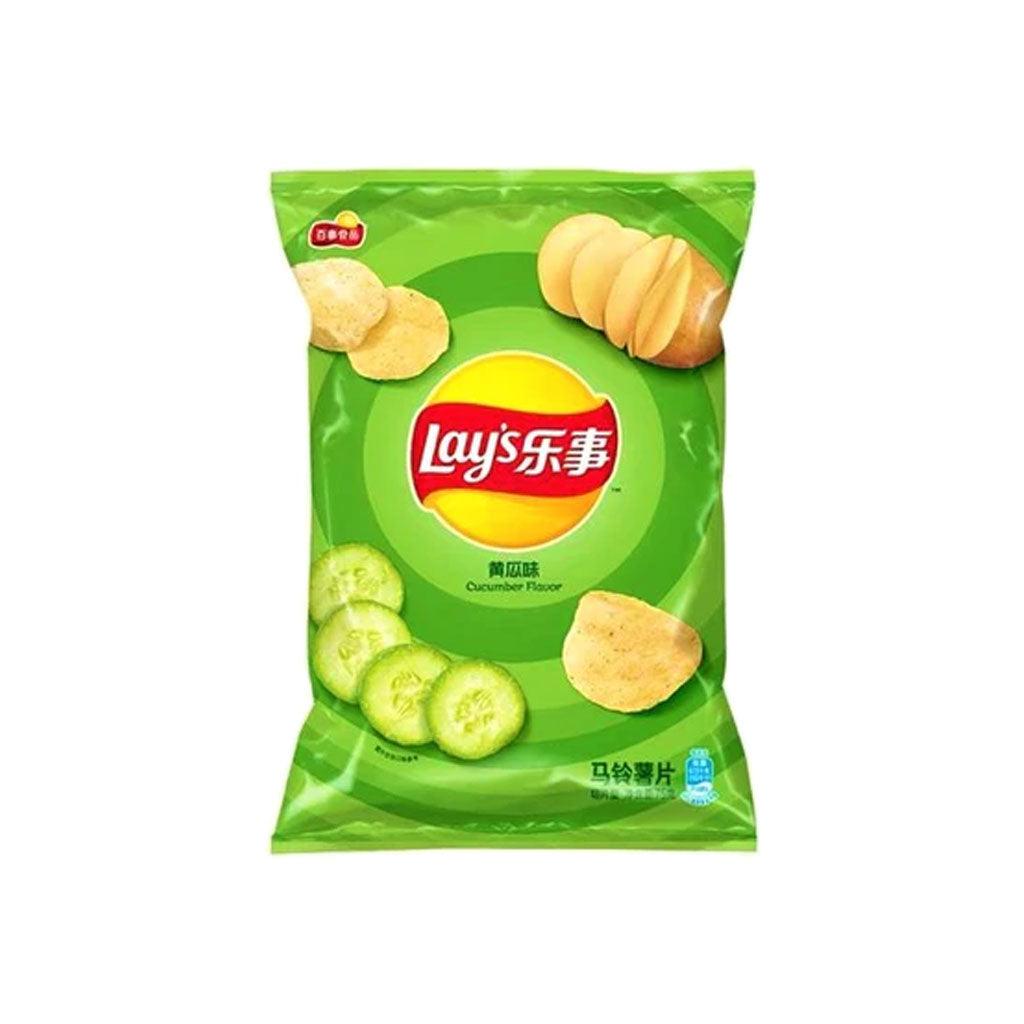 LAY'S Chips Cucumber Flavor Asian - Patatine gusto di Cetriolo 40 gr - Snackation