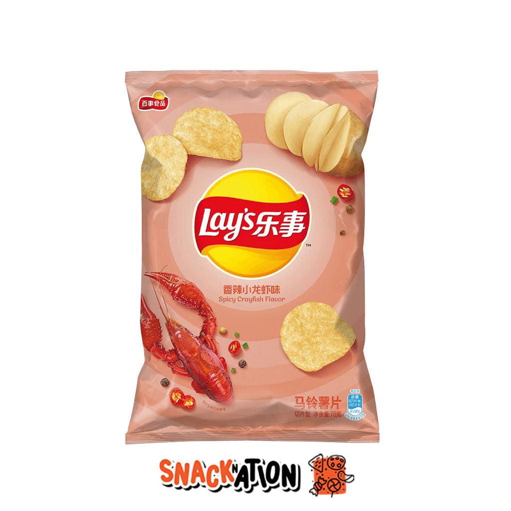 LAY'S Spicy CrayFish Flavor - Patatine gusto di gamberi piccanti 70 gr ...