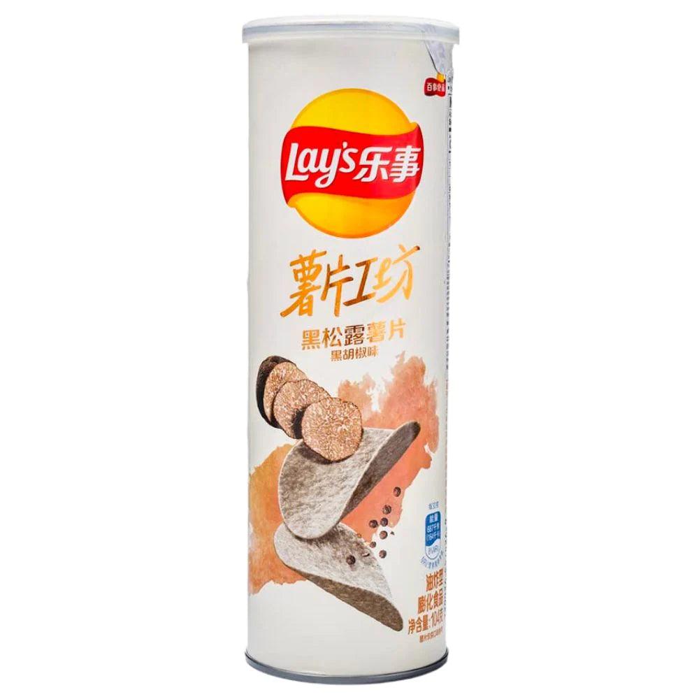 LAY'S Stax Truffle and Black Pepper Flavor Japan - Patatine gusto di tartufo e pepe nero 104 gr - Snackation