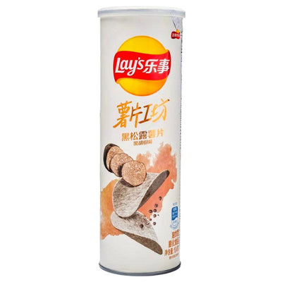LAY'S Stax Truffle and Black Pepper Flavor Japan - Patatine gusto di tartufo e pepe nero 104 gr - Snackation