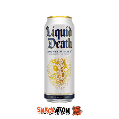 LIQUID DEATH Mountain Water - Acqua Naturale delle Alpi 568 ml - Snackation