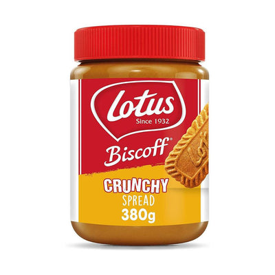 Lotus Biscuit Crunchy Spread - Crema spalmabile di biscotti e caramello Croccante 380 gr - Snackation
