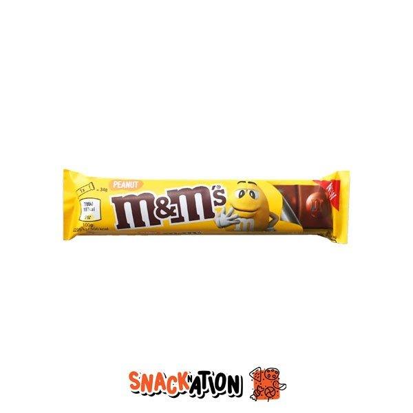 M&M's Peanut - Tavoletta di cioccolato al latte con m&m's e arachidi 34 gr - Snackation