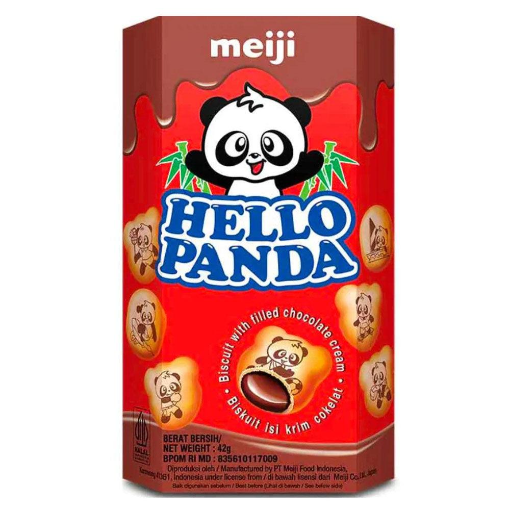 MEIJI Hello Panda chocolate - Biscotto con crema al cioccolato ripiena 42g - Snackation