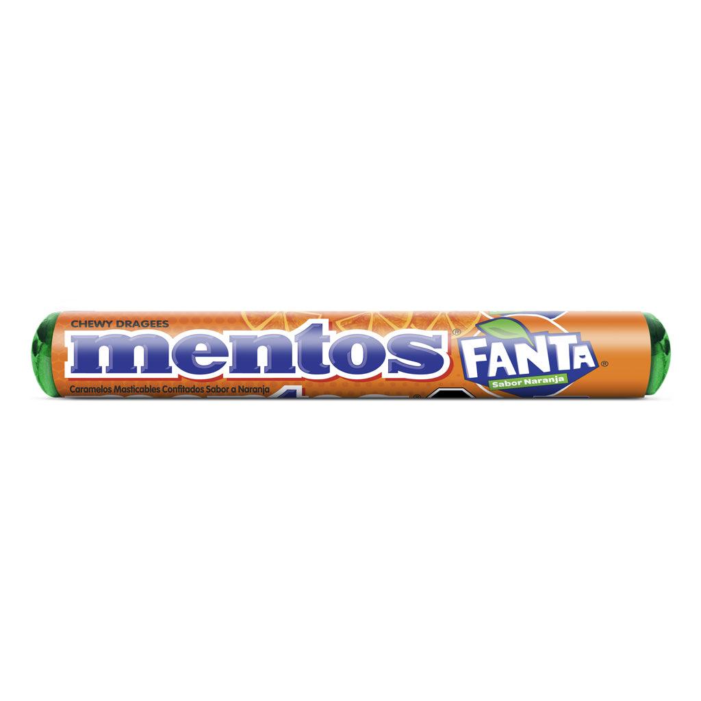 MENTOS Fanta - Caramelle Mentos gusto famosa aranciata Fanta 37.5 g - Snackation