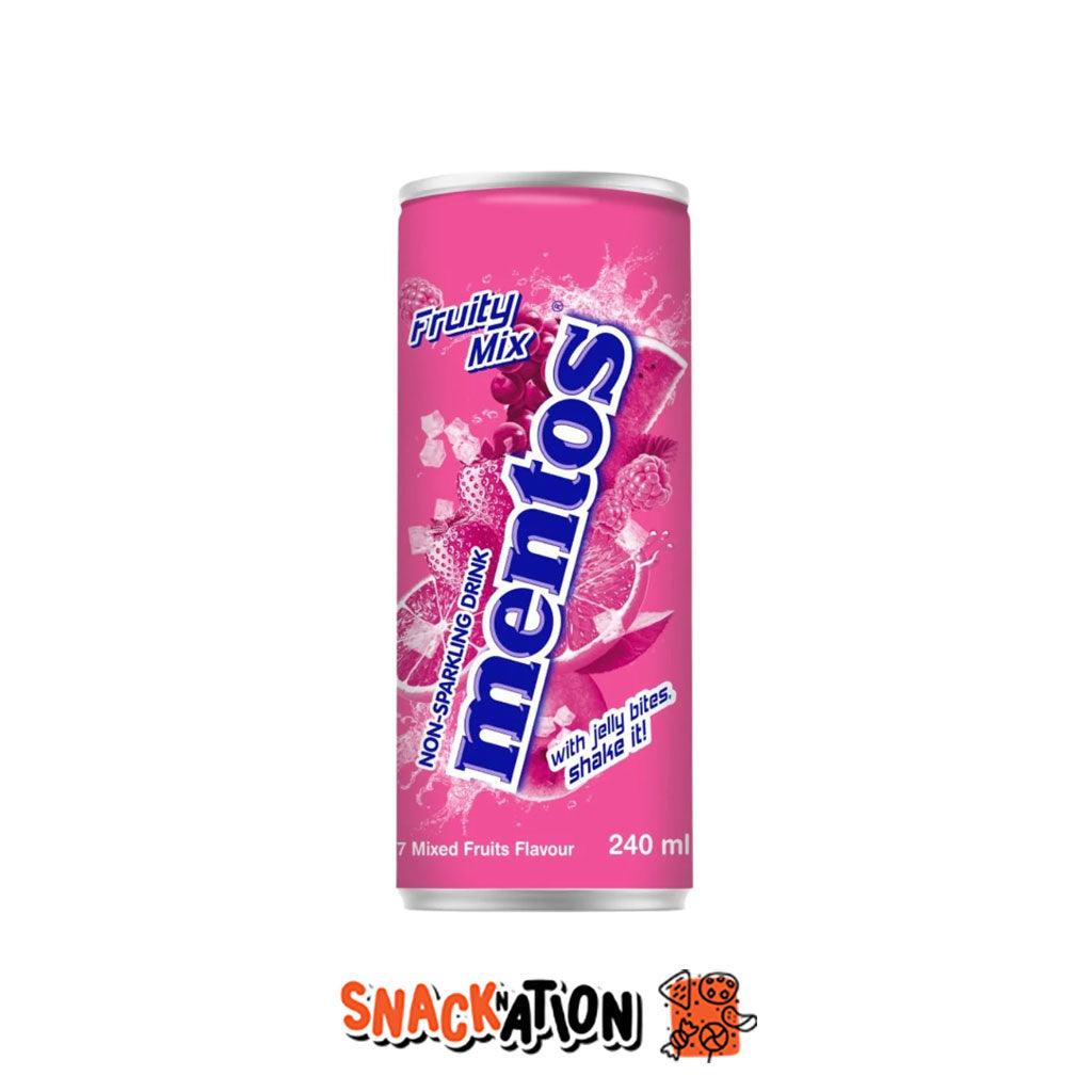 MENTOS Fruity Mix - Bevanda non gassata al gusto di Mix di Frutta e pezzi di nata de coco 240 ml - Snackation