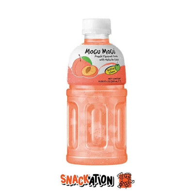 MOGU MOGU Peach Juice - Bevanda al gusto di succo di pesca e nata de coco 320 ml - Snackation