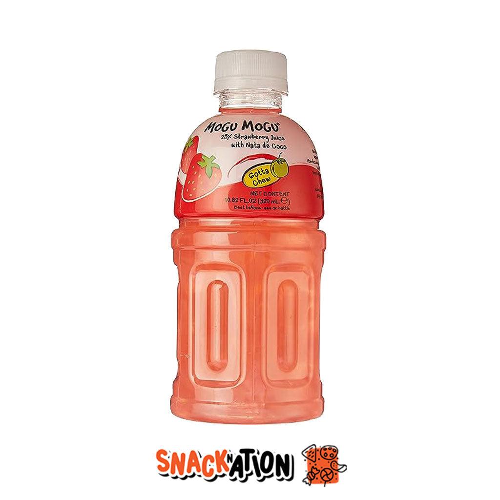 MOGU MOGU Strawberry Juice - Bevanda al gusto di succo di fragola e nata de coco 320 ml - Snackation