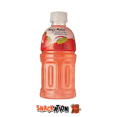 MOGU MOGU Strawberry Juice - Bevanda al gusto di succo di fragola e nata de coco 320 ml - Snackation