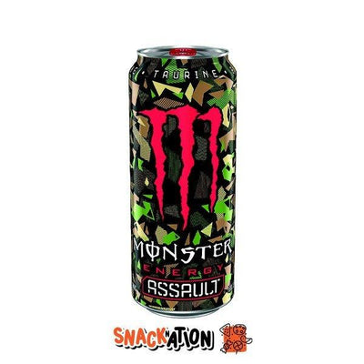 MONSTER ENERGY Assault - Bevanda Energetica al gusto di Cola 500 ml - Snackation