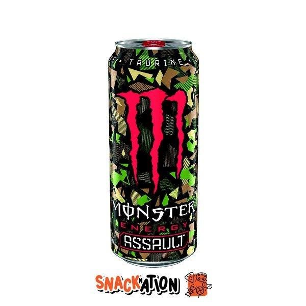 MONSTER ENERGY Assault - Bevanda Energetica al gusto di Cola 500 ml - Snackation