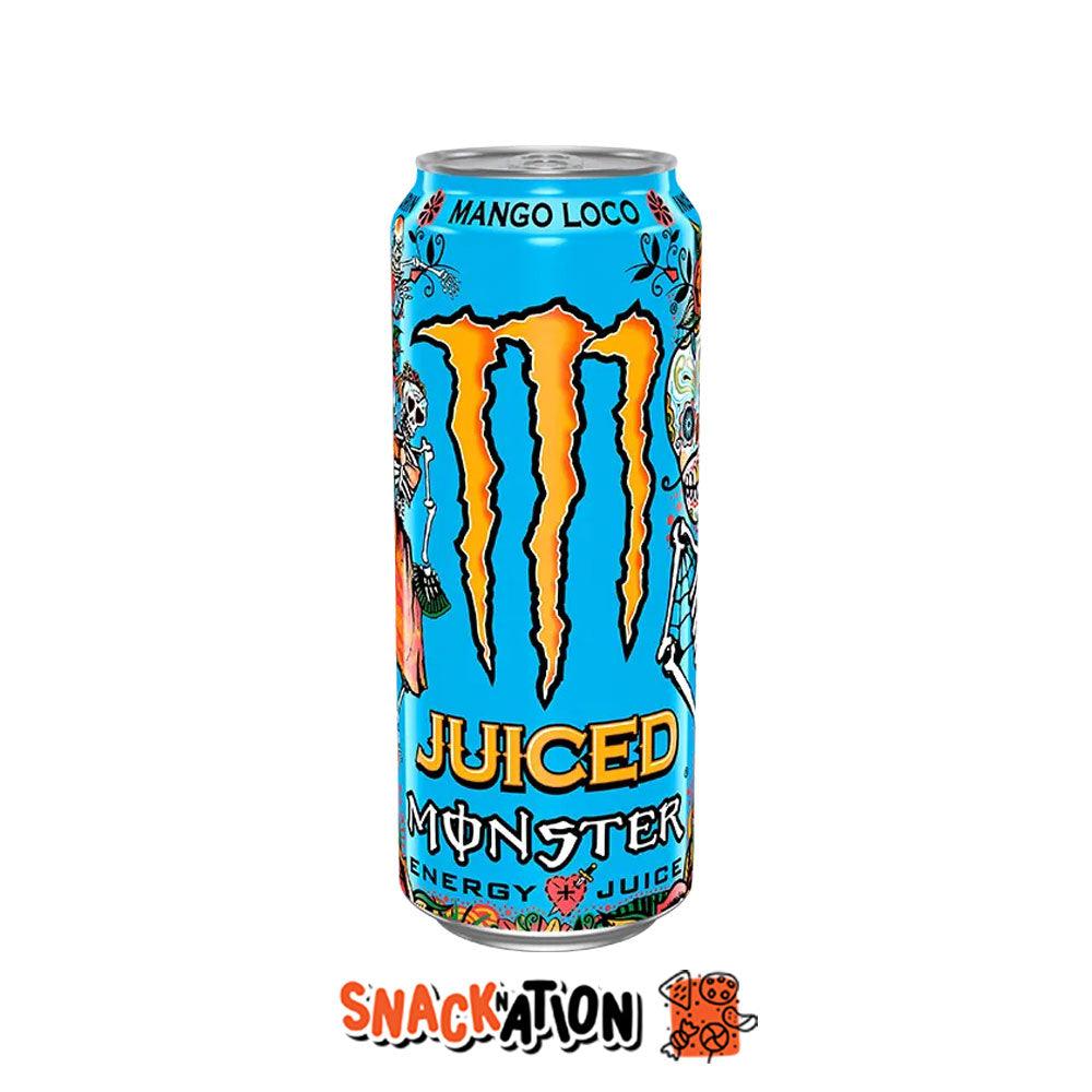 MONSTER ENERGY Mango Loco - Bevanda Energetica al gusto di mango, guava, frutto della passione e albicocca 500 ml - Snackation