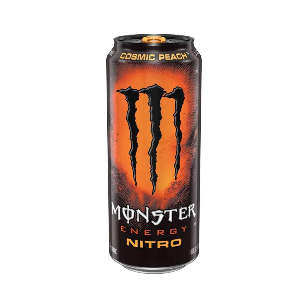 MONSTER ENERGY Nitro Cosmic Peach USA - Bevanda Energetica al gusto di Pesca 473 ml - Snackation