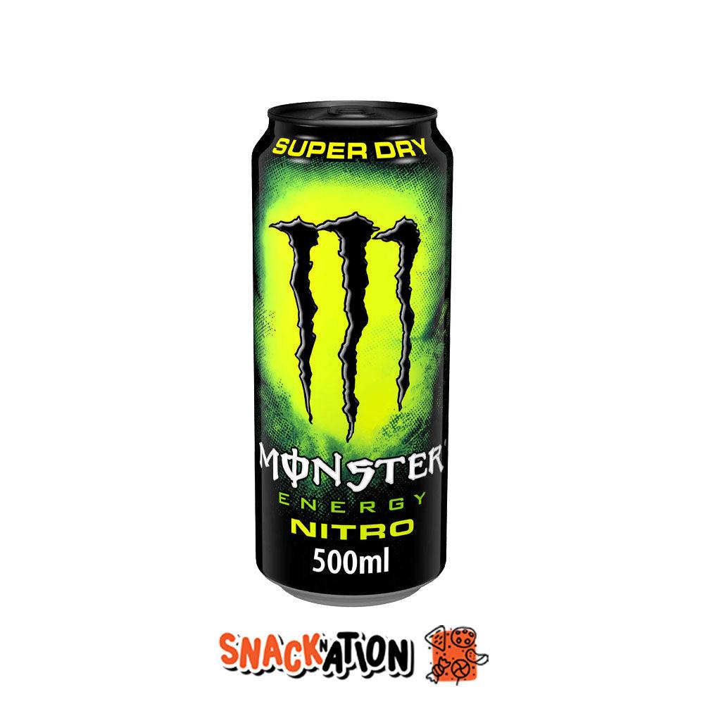 MONSTER ENERGY Nitro Super Dry - Bevanda Energetica al gusto Agrumi 500 ml - Snackation