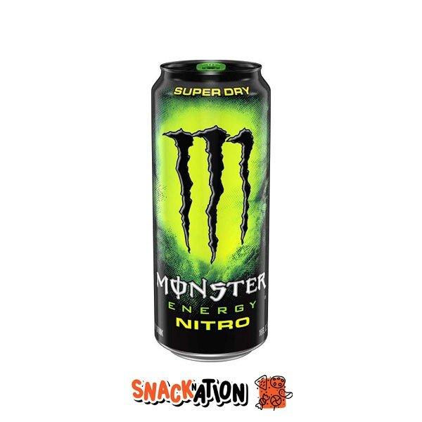 MONSTER ENERGY Nitro Super Dry USA Import - Bevanda Energetica al gusto Agrumi 473 ml - Snackation