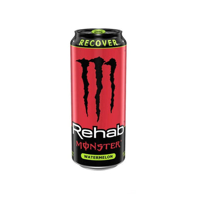 MONSTER ENERGY Rehab Recover Watermelon - Bevanda Energetica al gusto di anguria 458 ml - Snackation