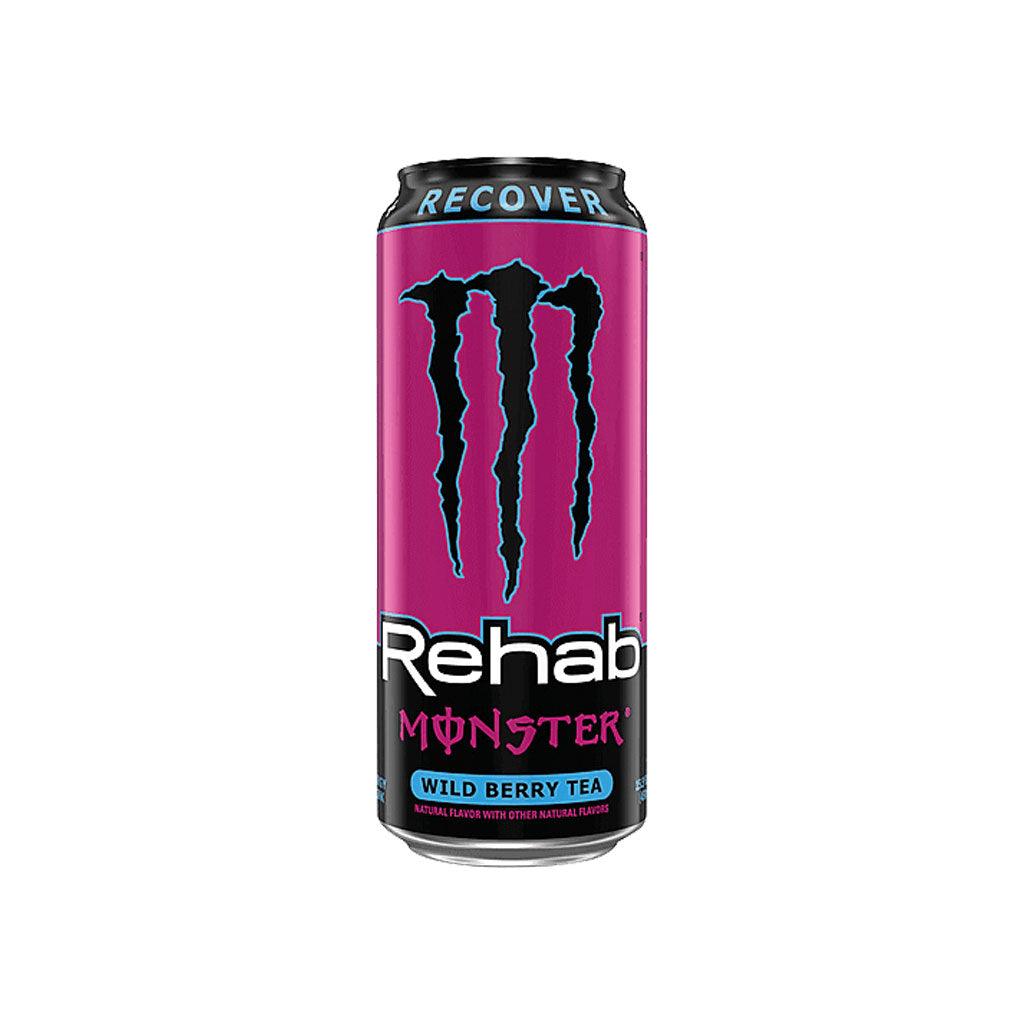 MONSTER ENERGY Rehab Recover Wild Berry Tea - Bevanda Energetica al gusto di Tè ai frutti selvatici 458 ml - Snackation
