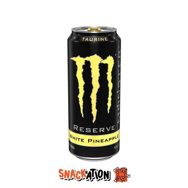 MONSTER ENERGY Reserve White Pineapple - Bevanda Energetica al gusto di ananas 473 ml - Snackation